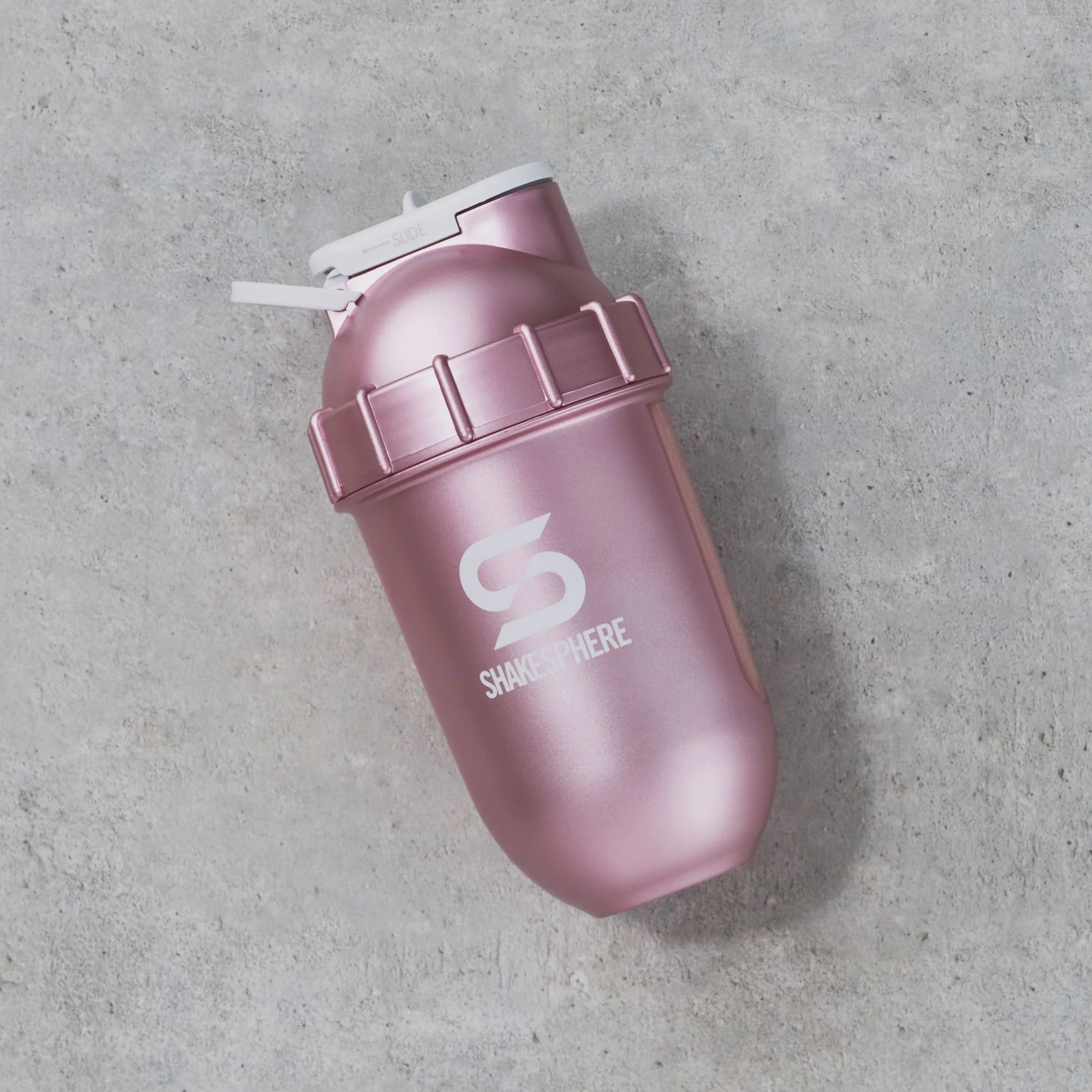 ShakeSphere Tumbler View 700ml [Rose Gold/Clear Window] Shopee