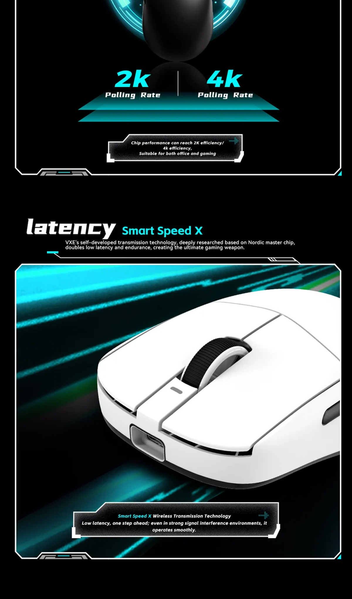 [ SG Ready Stock] VXE Wireless Mouse 2.4Ghz Dual Mode Bluetooth Gaming ...