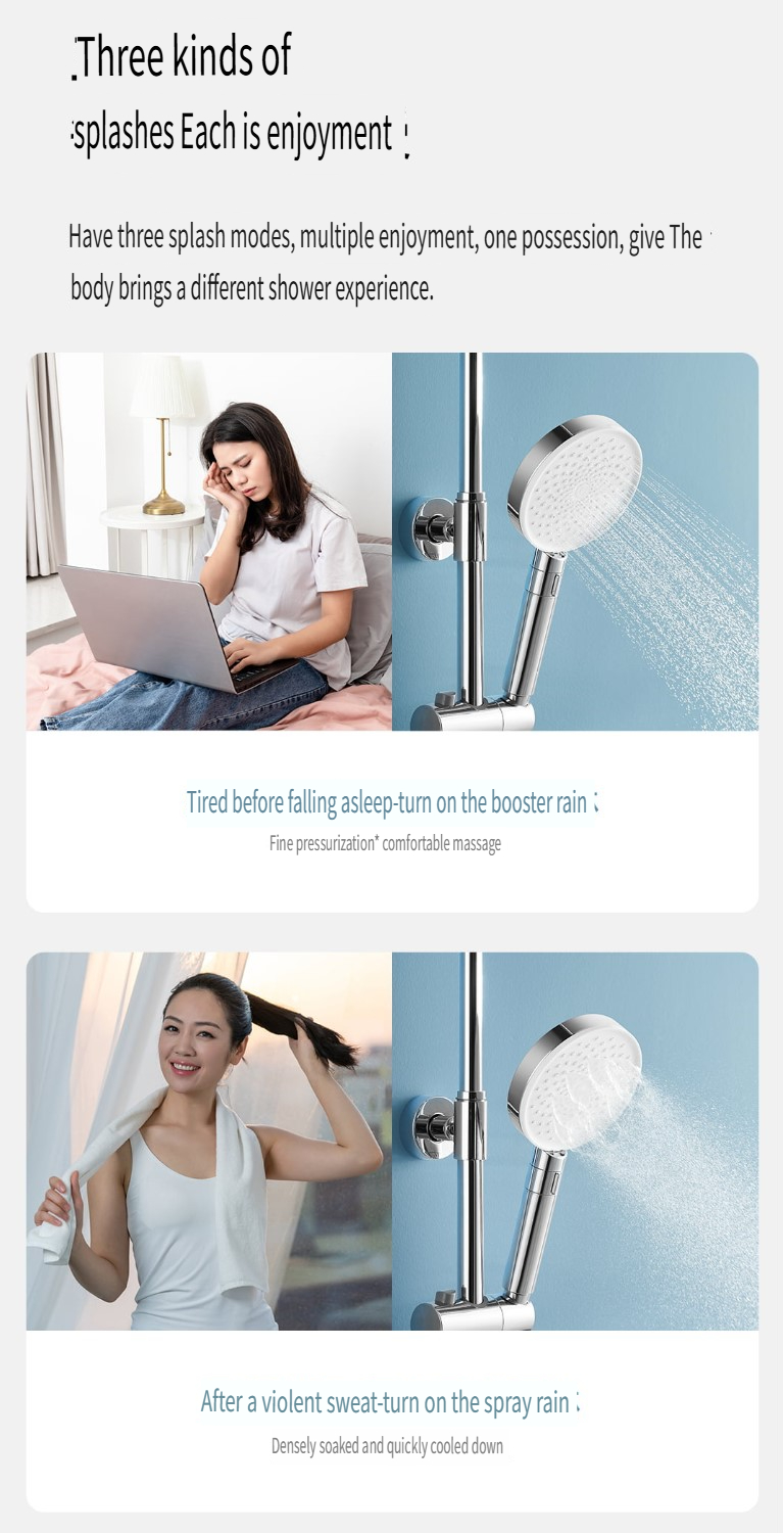 Xiaomi Mijia High Pressure Shower Head 3 Modes Adjustable Water Saving ...