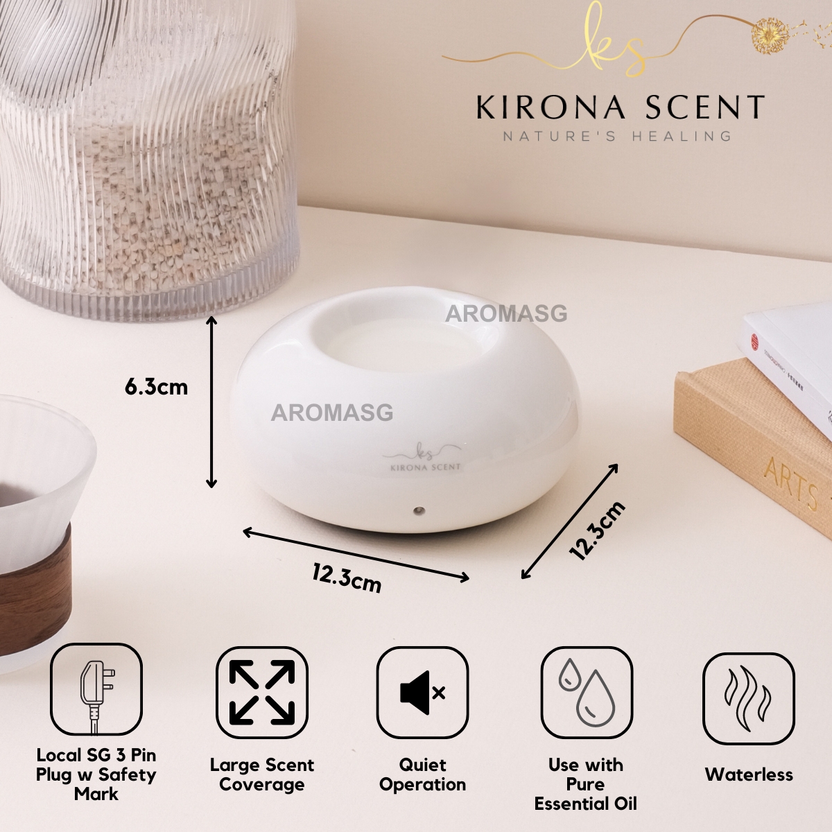 [Christmas Gifts] Flameless Aromatic Burner 100% Pure Essential Oil ...