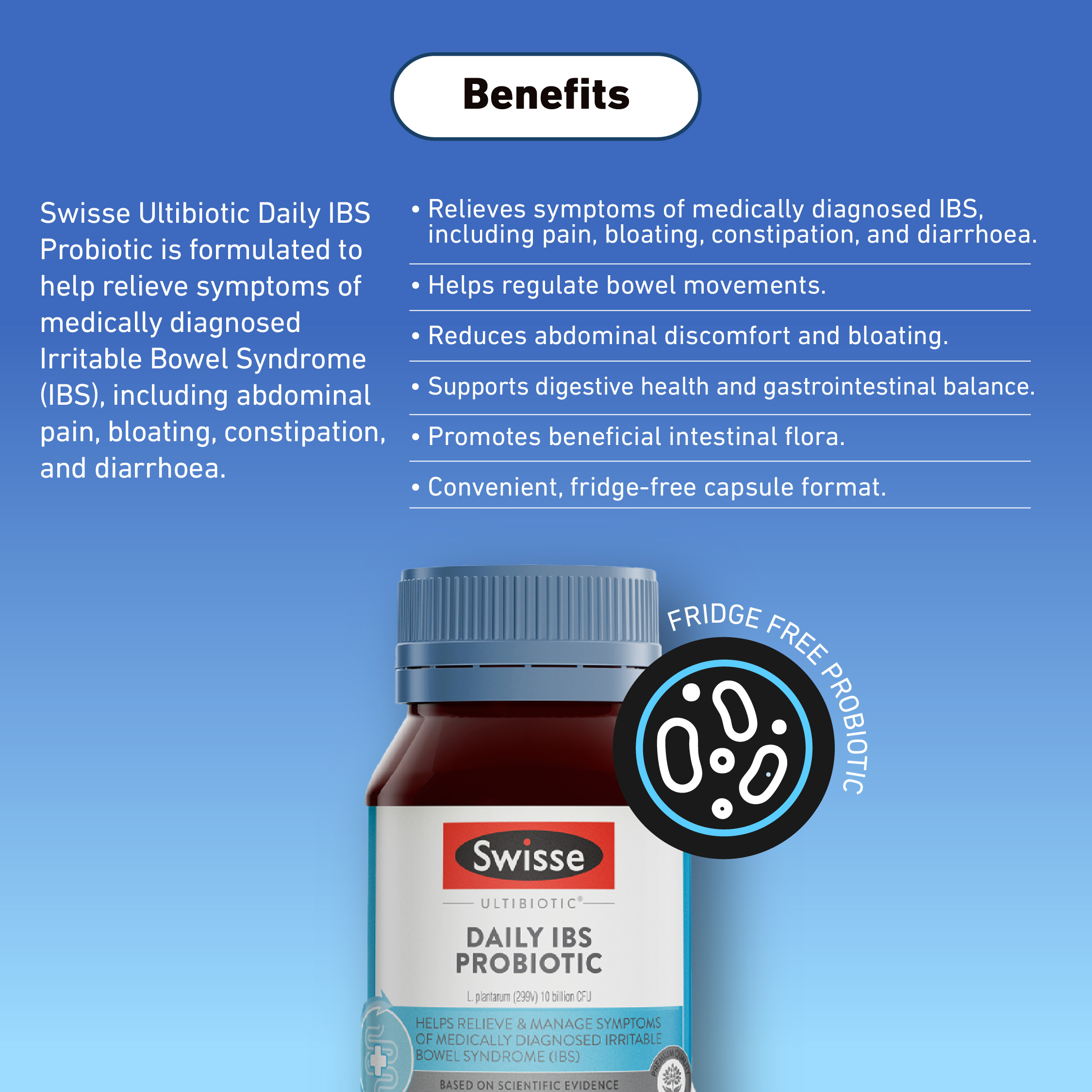 [Local Delivery] Swisse Ultibiotic Daily IBS Probiotic 30 Capsules ...
