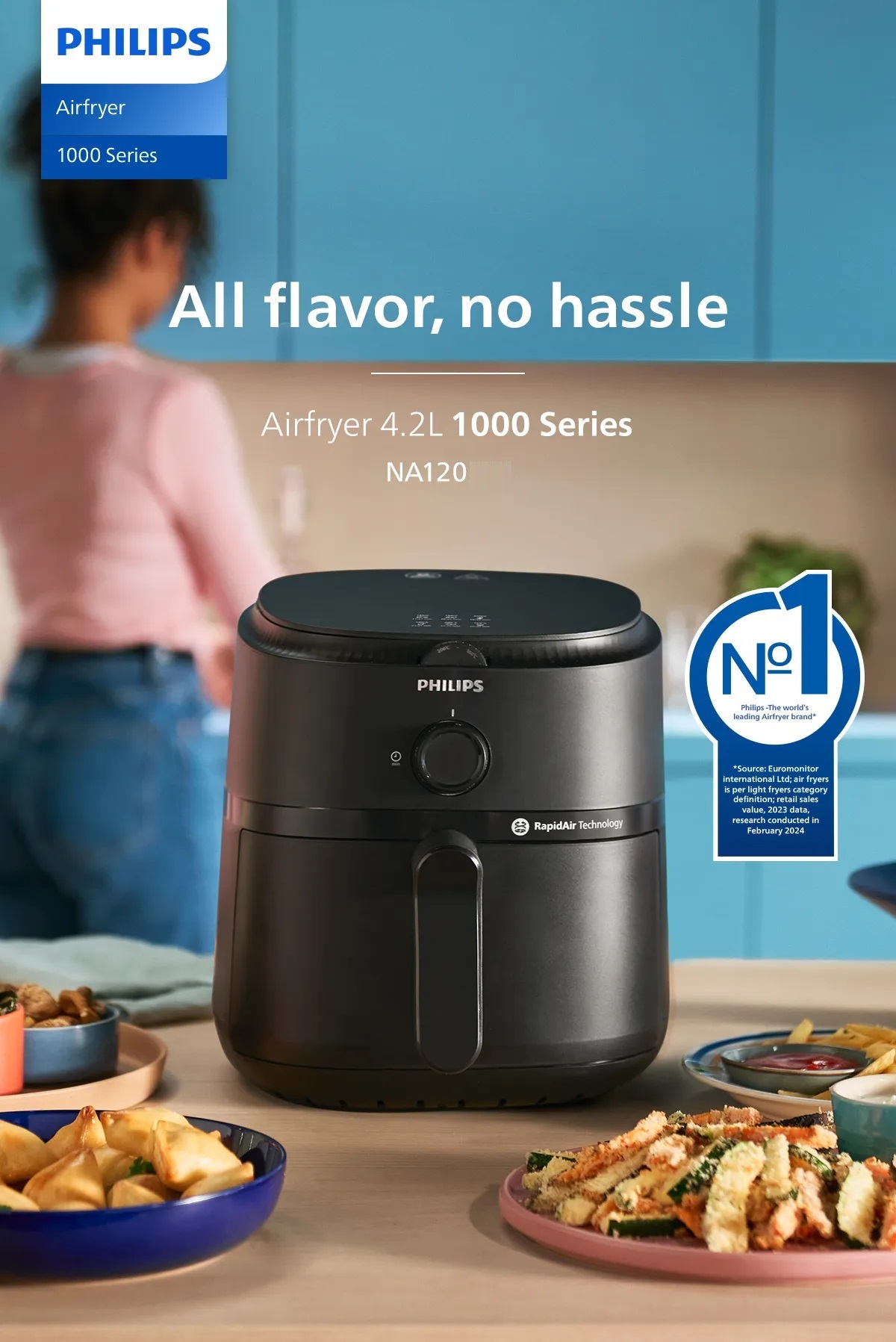 Philips NA120/09 12-in-1 Airfryer 1000 Series 4.2L | Shopee Singapore