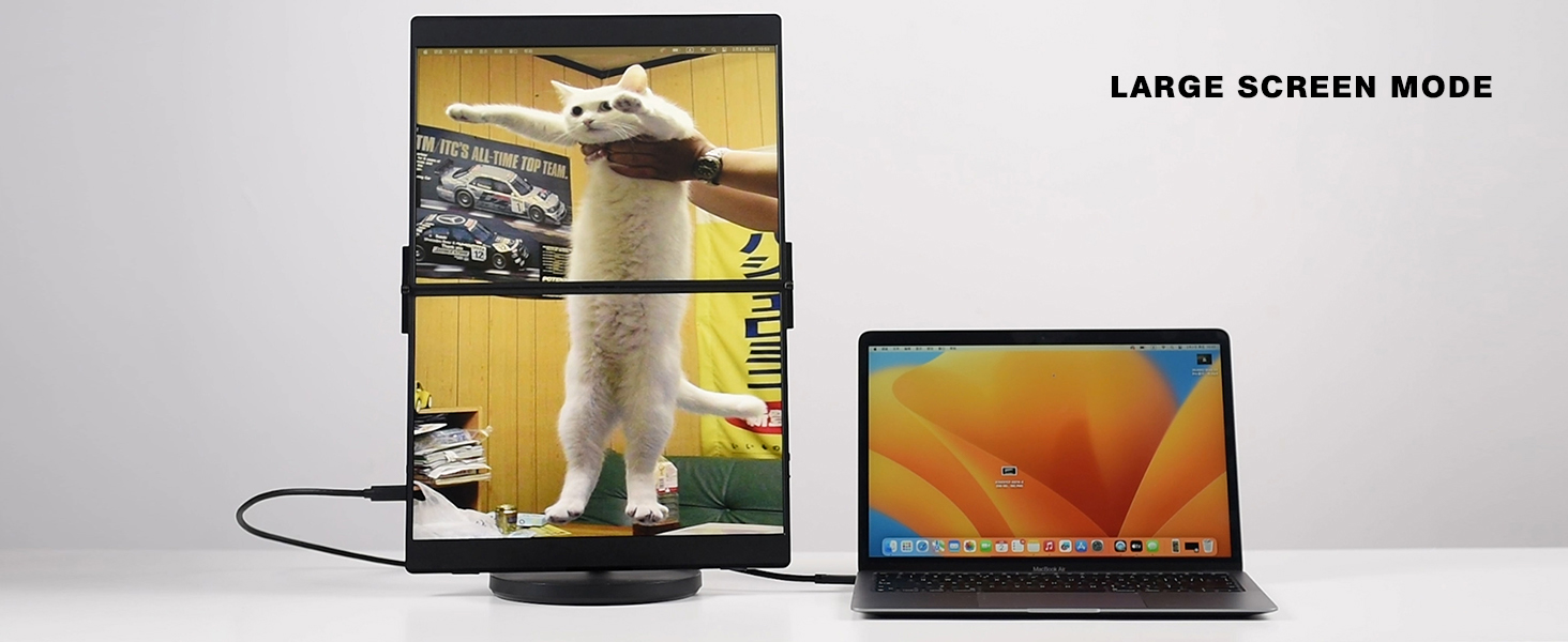FlipGo Portable Dual Monitor Triple Laptop Screen Extender IPS QHD ...