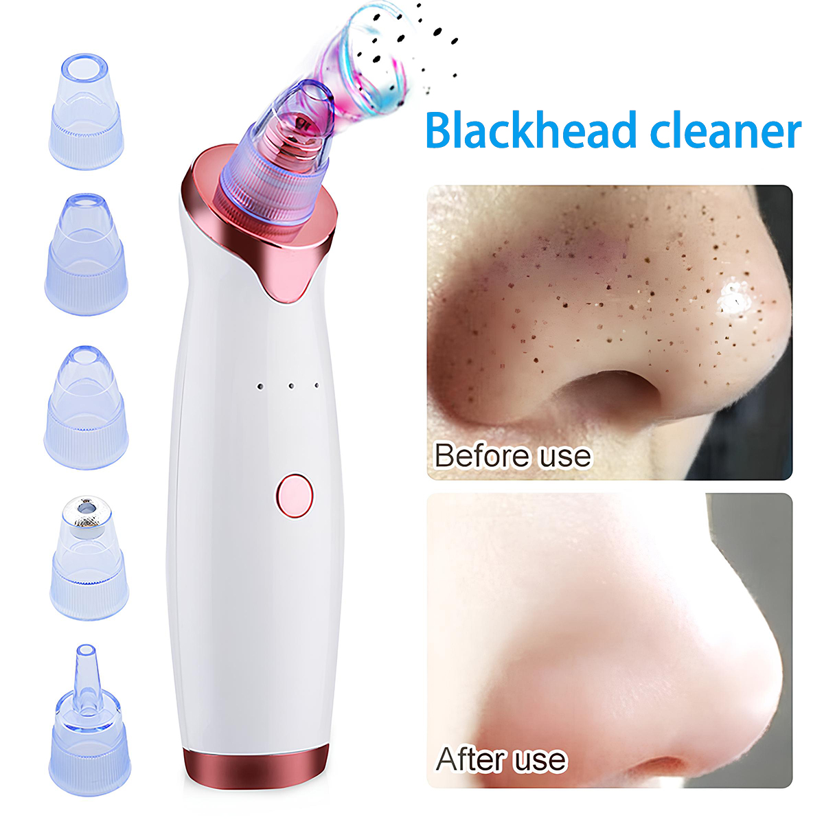 Electric Blackhead Remover LCD vacuum 祛白頭/黑頭 Facial Skin Care Whitehead ...