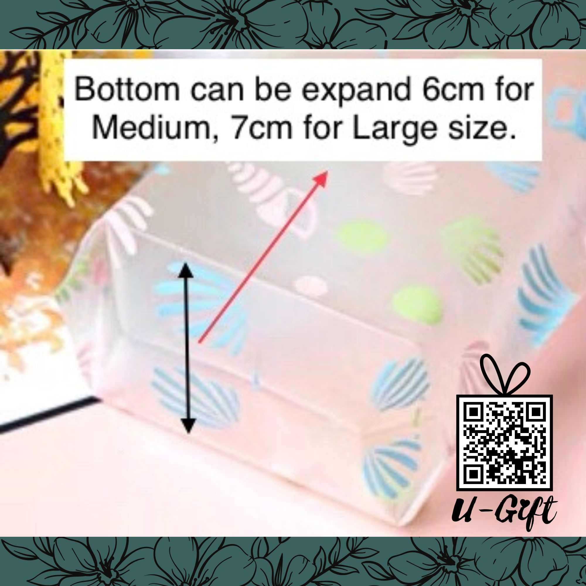 Gift Goodie Wrapper Snack Cookie Candy Plastic Packaging Bag 50 pcs ...