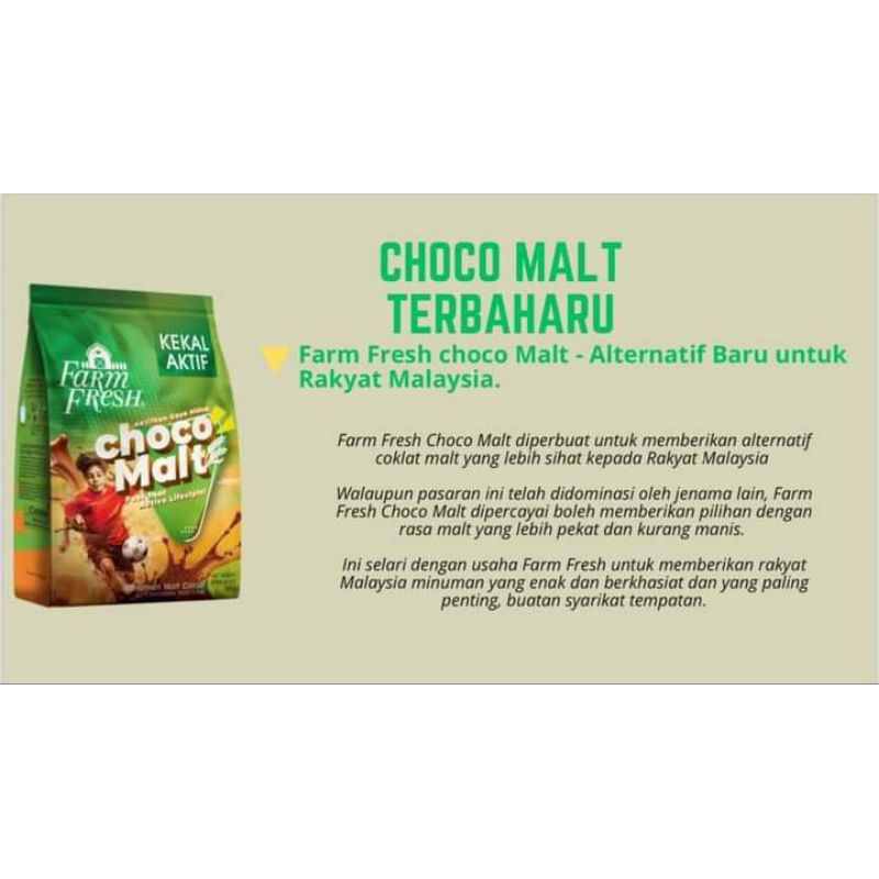 Farm Fresh Choco Malt Powder Drinks 800g🔥SG READY STOCK🔥 | Shopee Singapore