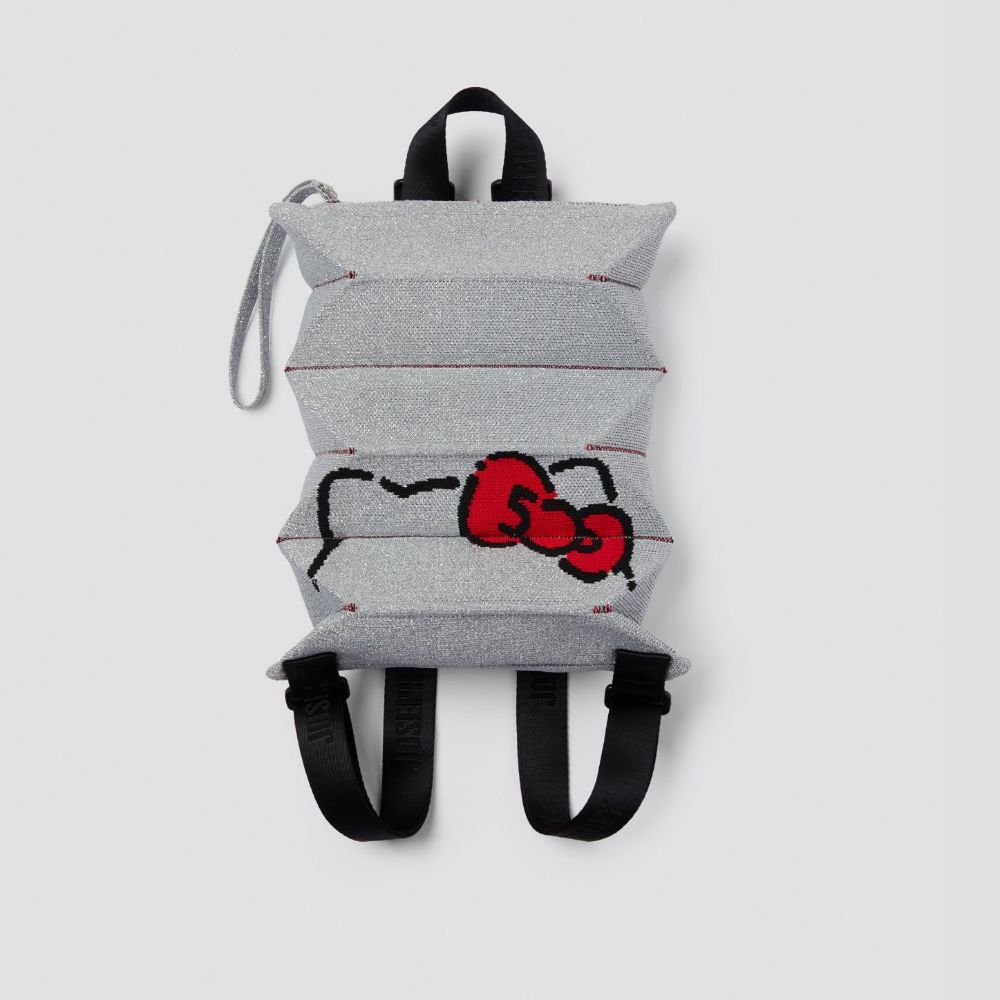 JOSEPH & STACEY] Lucky Pleats Knit Backpack XS 50th Hello