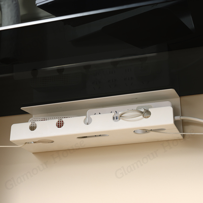 [SG] 43CM Under Desk Cable Management Tray Cable Organiser Socket ...