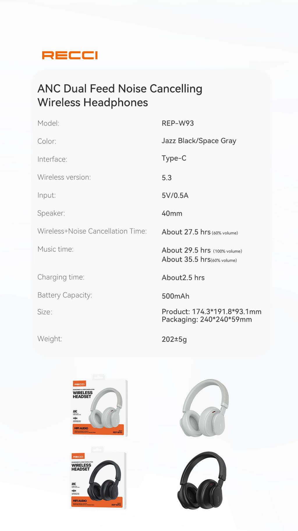 [OFFICIAL DEALER] RECCI WIRELESS HEADSET | Shopee Singapore