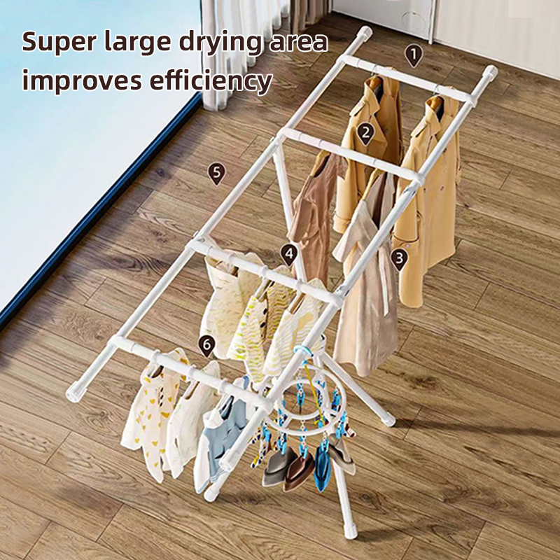 [SG Stock]Foldable Drying Rack Outdoor Foldable Clothes Laundry Rack ...