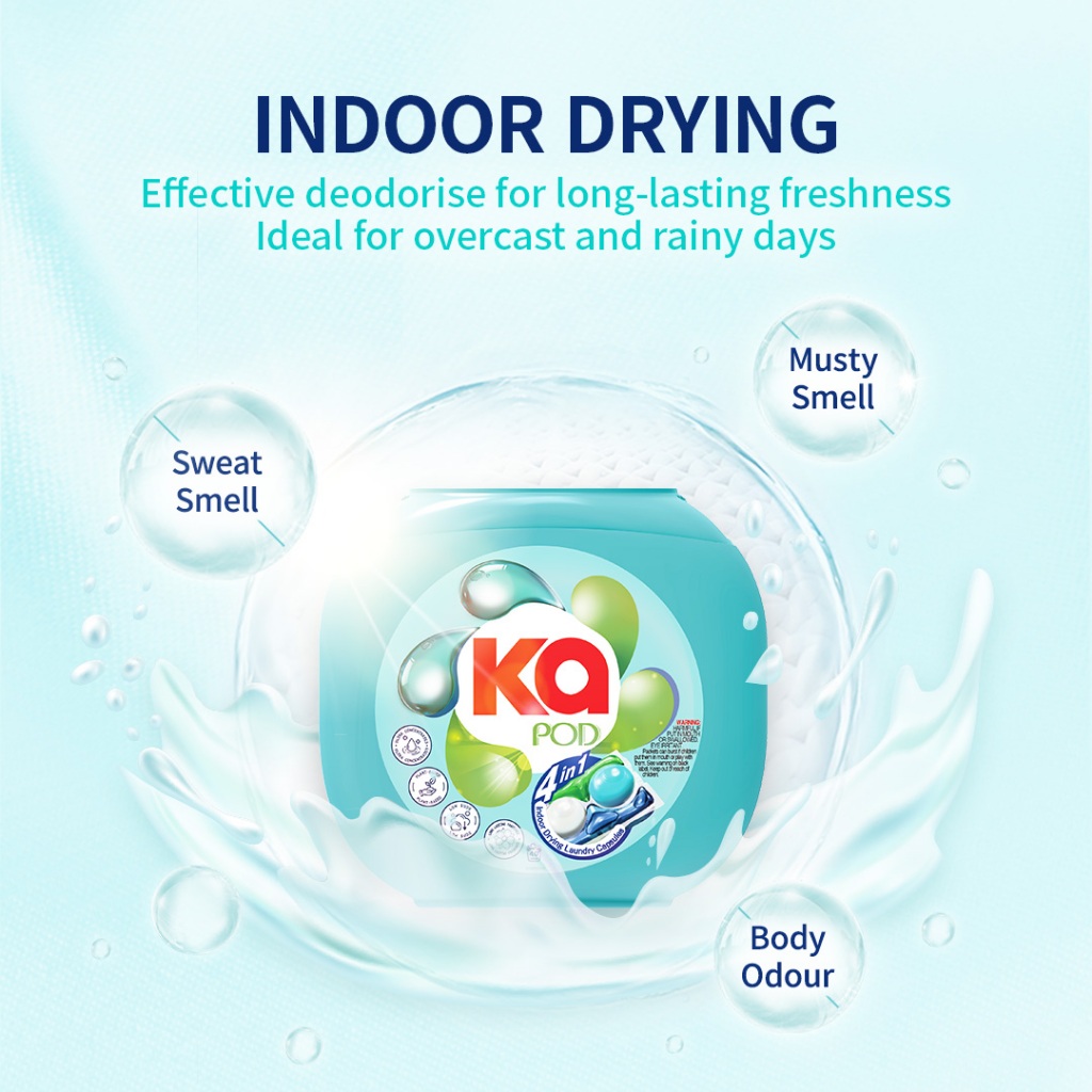 [Local Ready Stocks!!!] KA 4in1 Laundry Capsules Refill 50 Pods x 6 ...