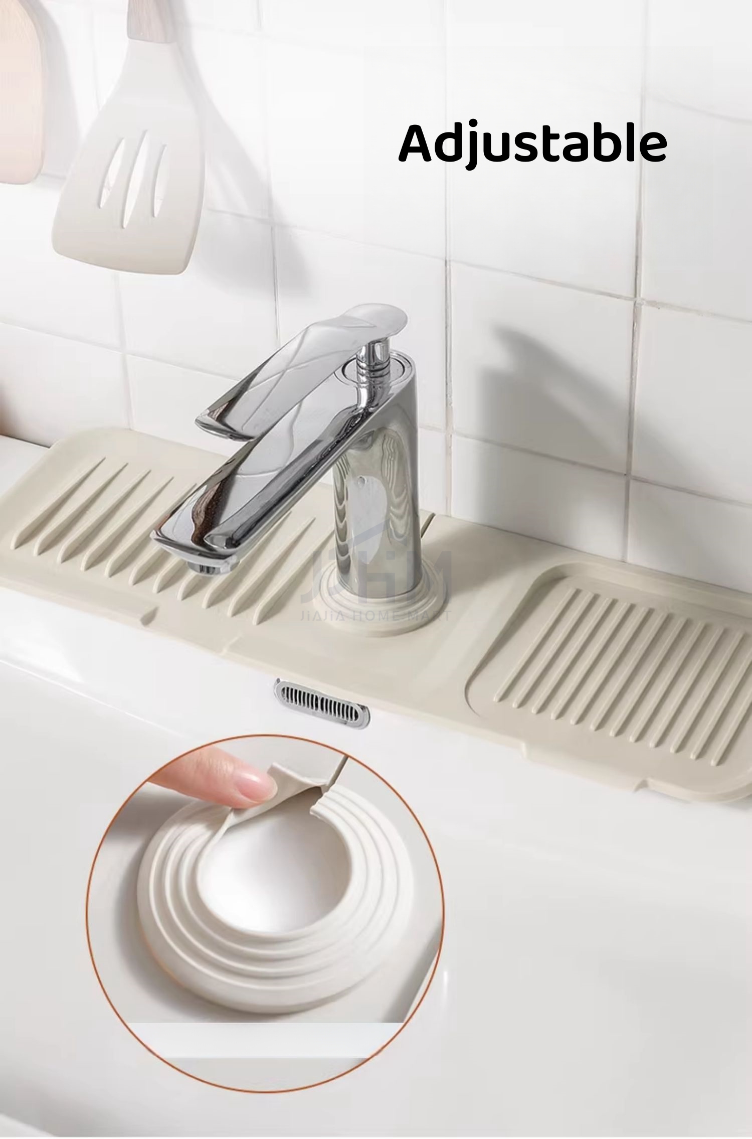 SG Latest Lengthen Sink Silicone Faucet Mat Countertop Protector ...
