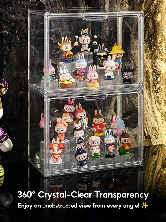 POP Mart Display Box Stackable Acrylic Display Case For Popmart ...