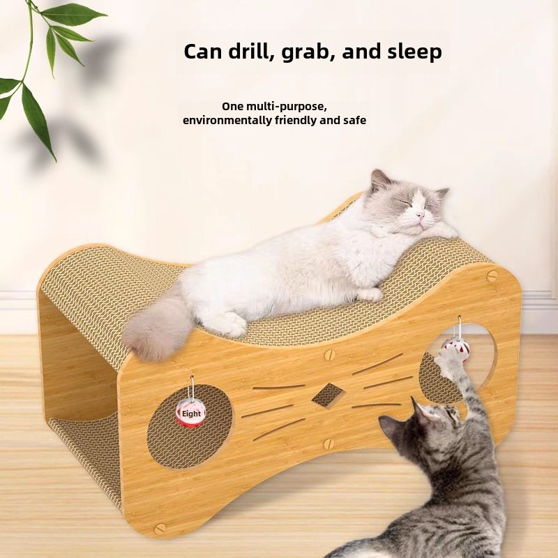 [SG Seller] Cat Scratch Board Cat Nest Integrated Cat Wear-Resistant ...