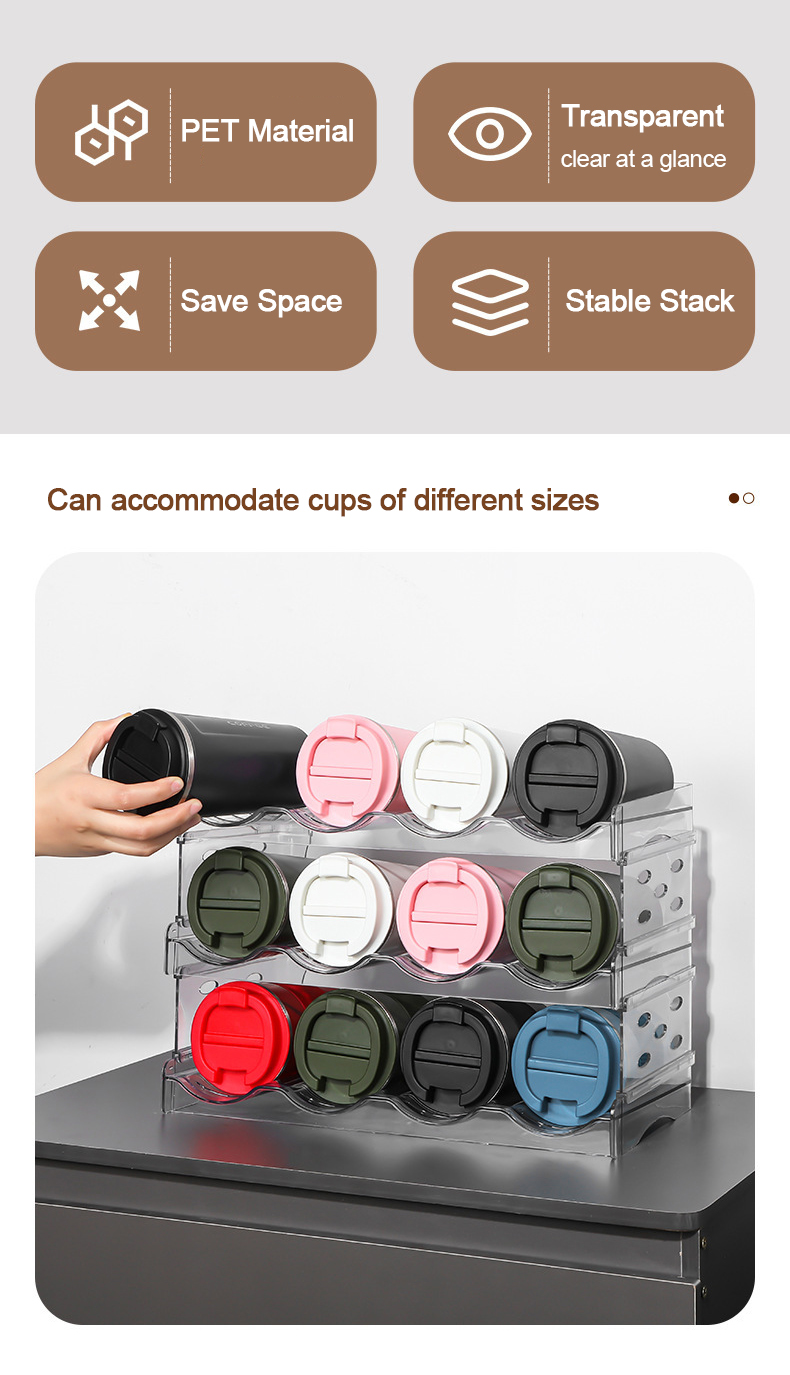 Specool® Stackable Multi-layer Wine Rack Beverage Water Bottle Storage ...