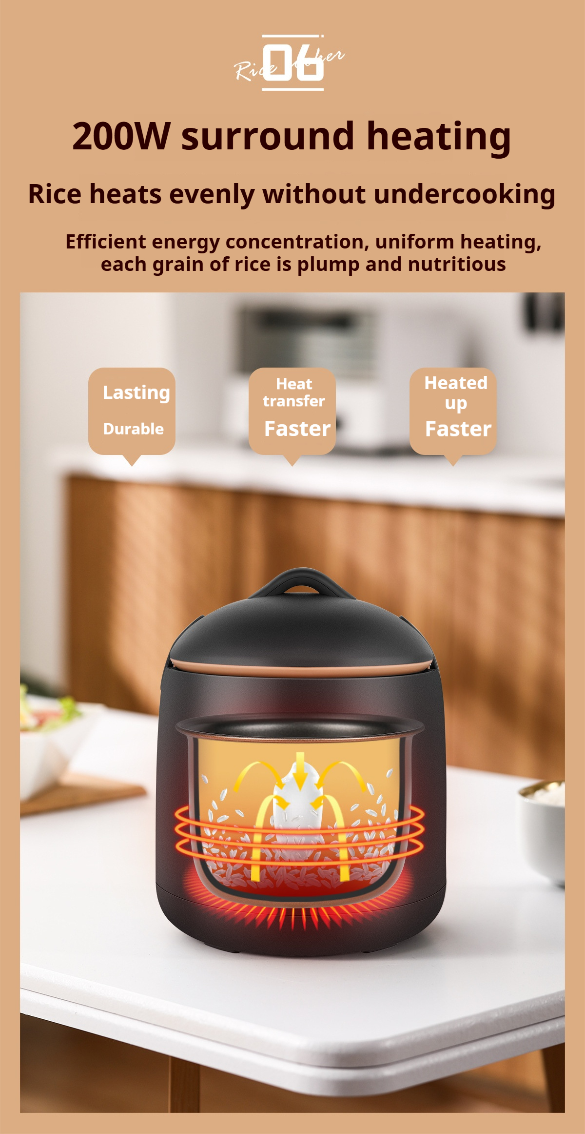 【Sg In Stock】Mini Rice Cooker Non Stick With Steamer Multi Cook One ...