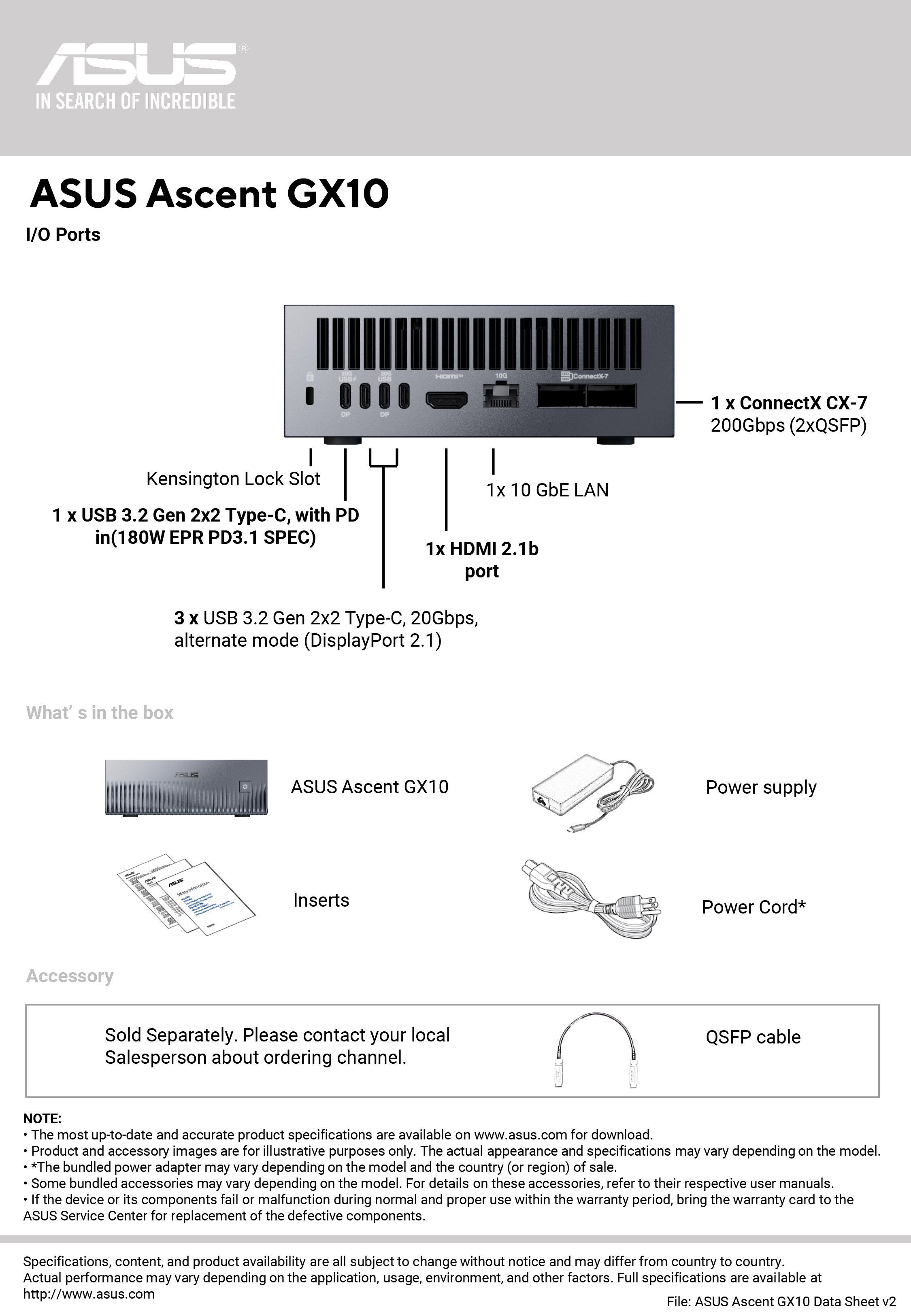 ASUS Ascent GX10 is a high-performance artificial intelligence (AI ...