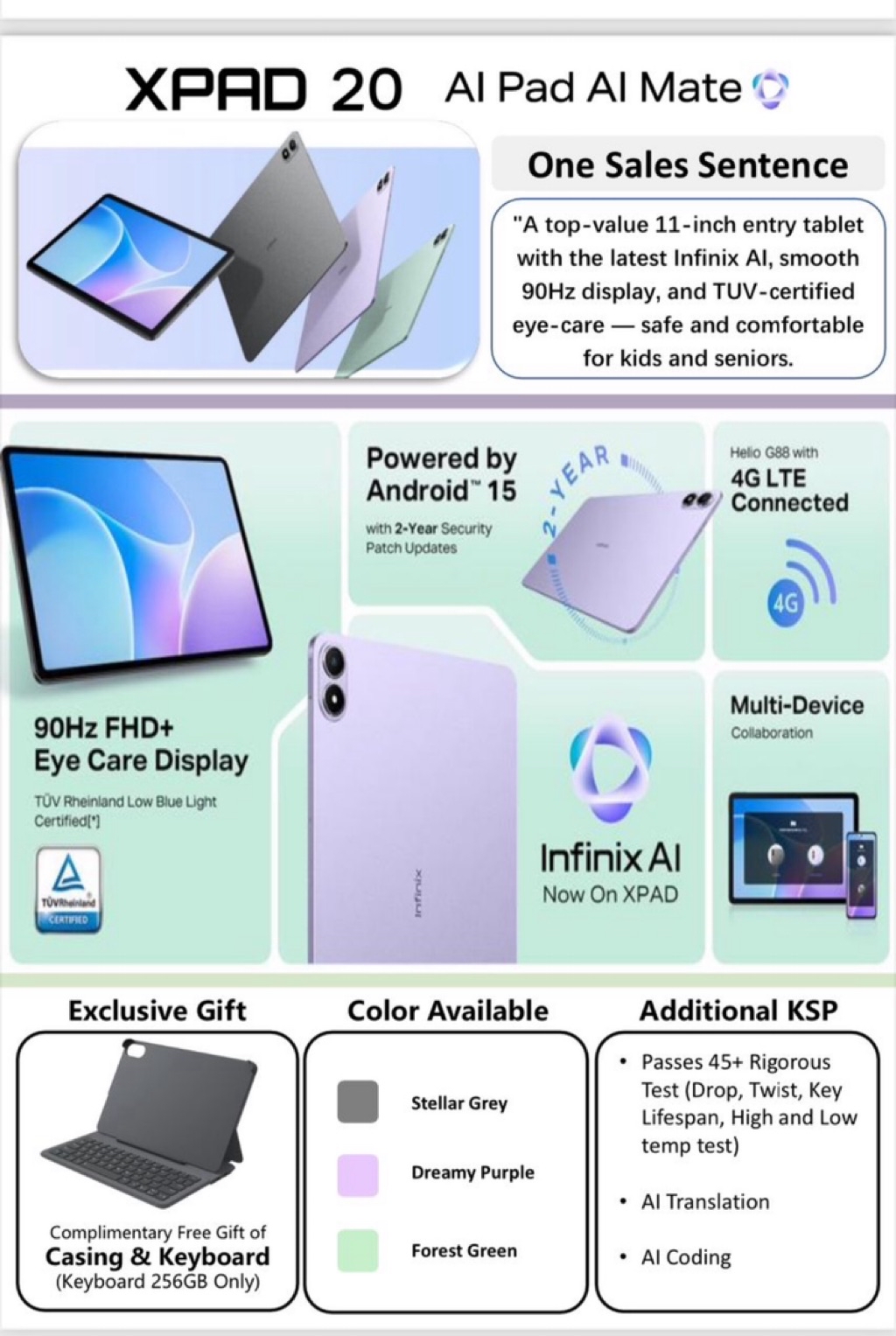 🇸🇬 SG Local Infinix XPad 20 11” Display / XPAD PRO 12” Dispaly | Wifi ...