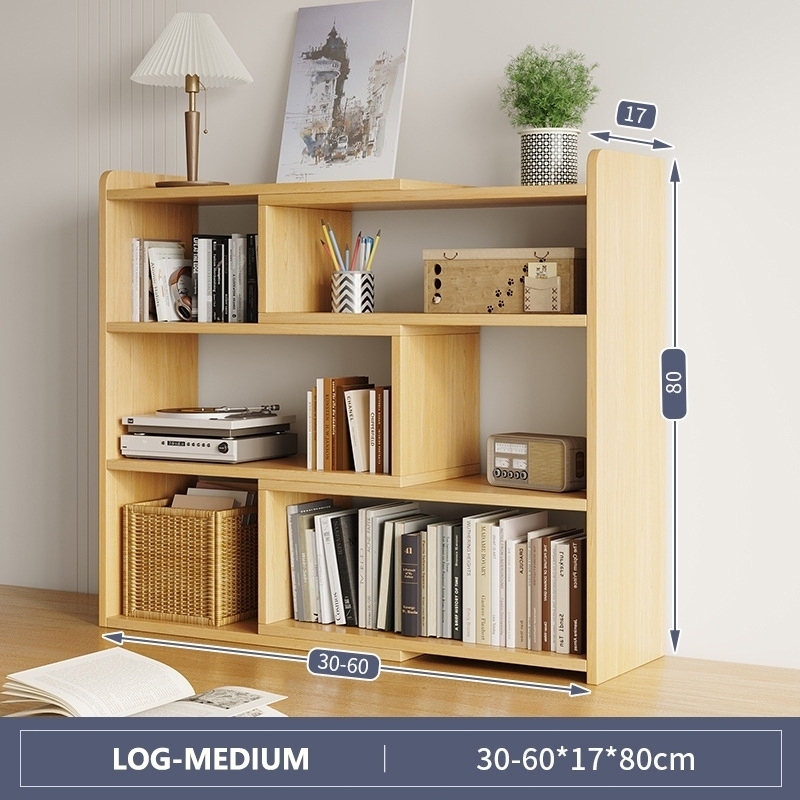 Expandable Desktop Storage Rack Simple Bookshelf Small Cabinet Table ...