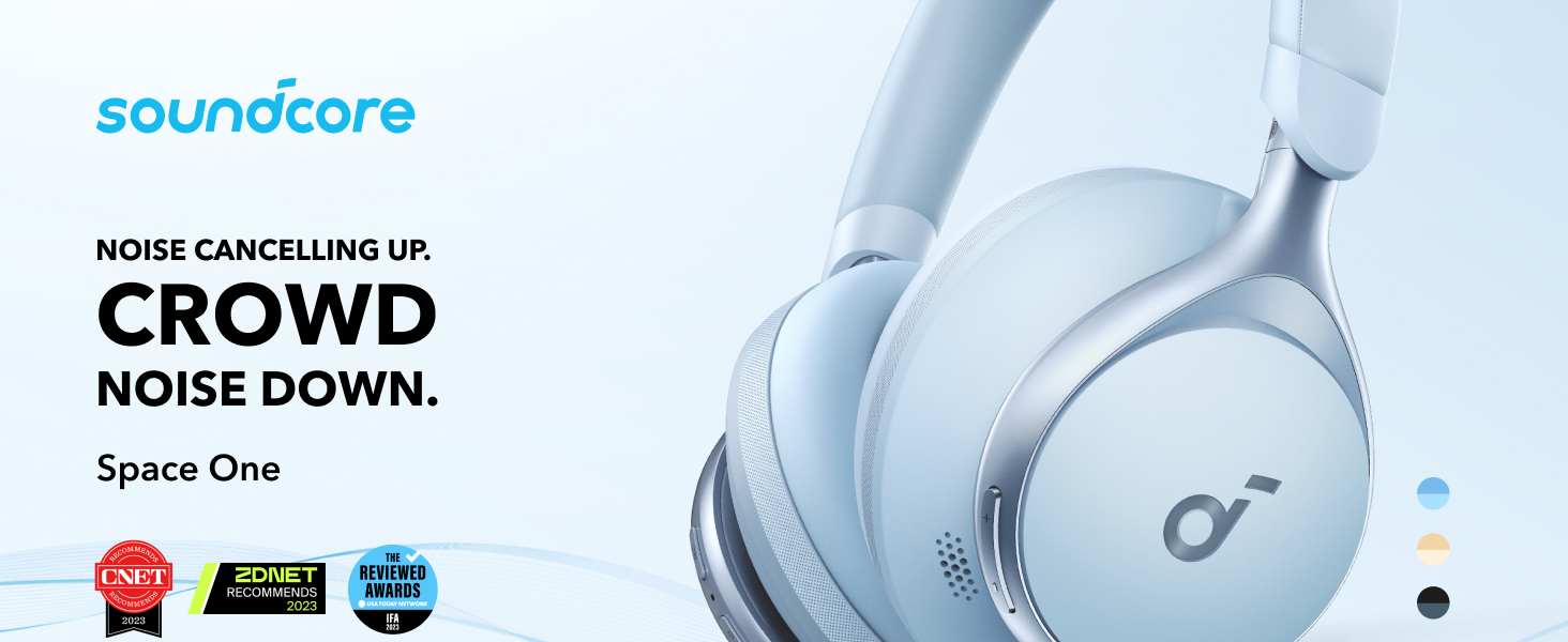 Soundcore Space One Wireless Bluetooth Headphone Active Noise ...