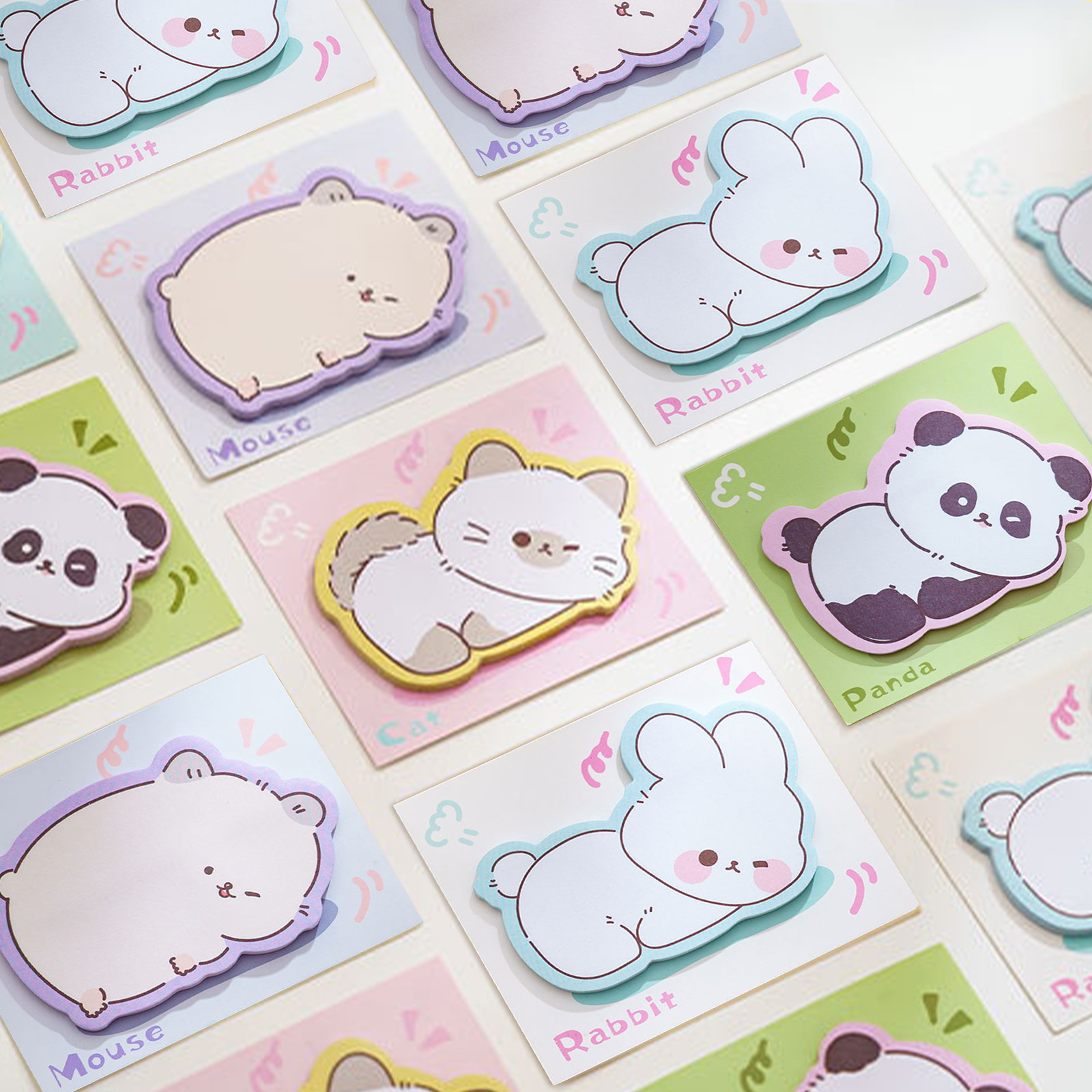 SG Creative Cute Animal Sticky Notes Cartoon Memo Pads for Scrapbooking ...