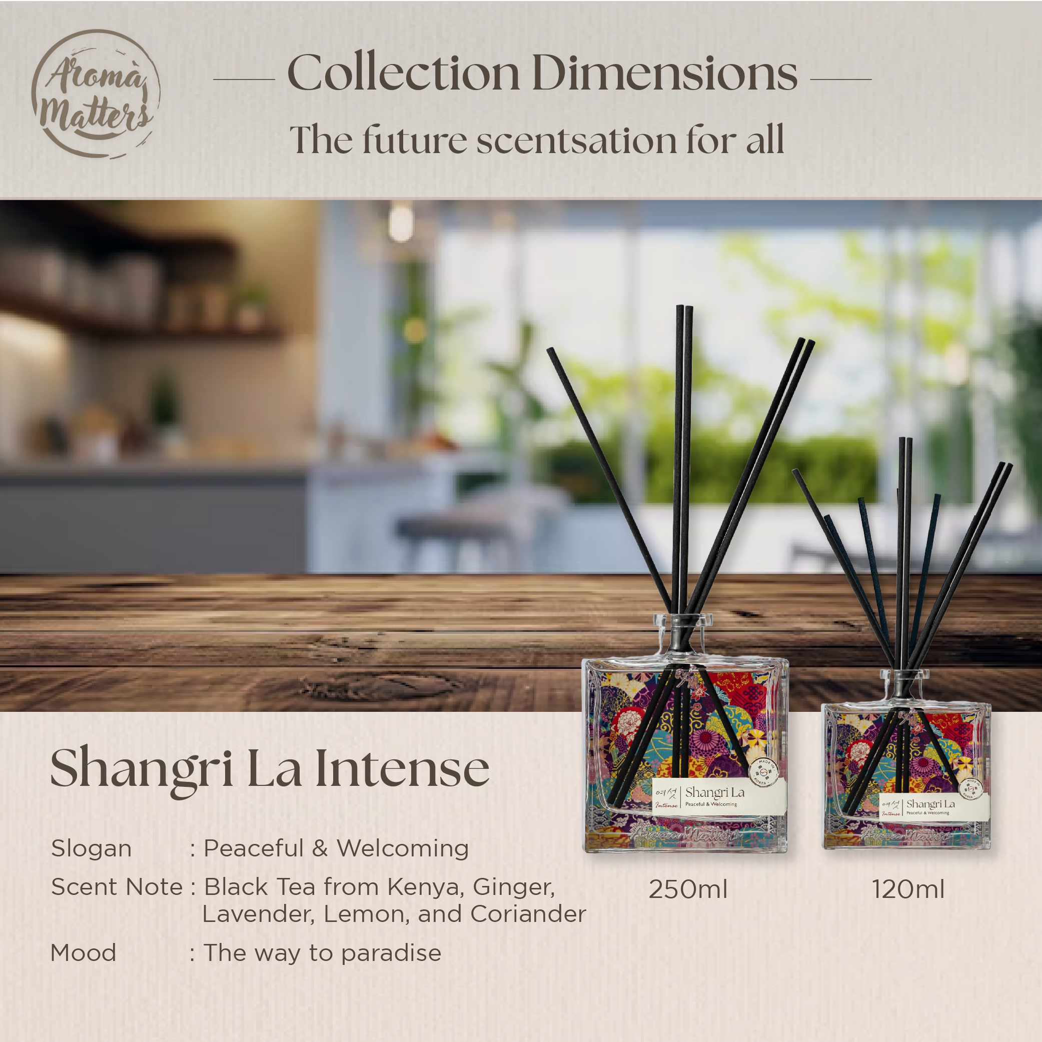 Aroma Matters INTENSE Reed Diffuser Made In Korea 120ml and 250ml ...