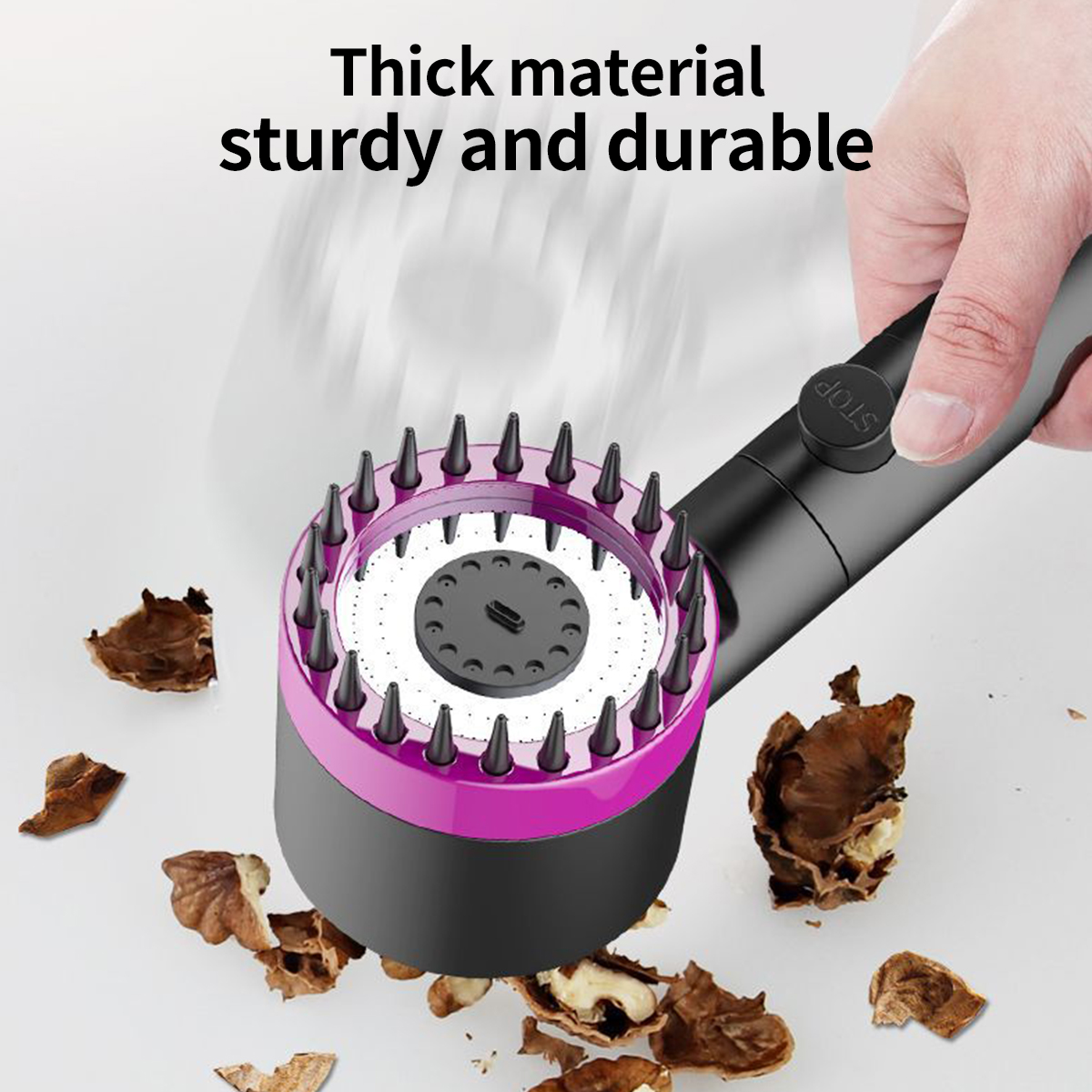 SG Stock Shower Head 4 Modes High Pressure Water Saving One-Key Stop ...