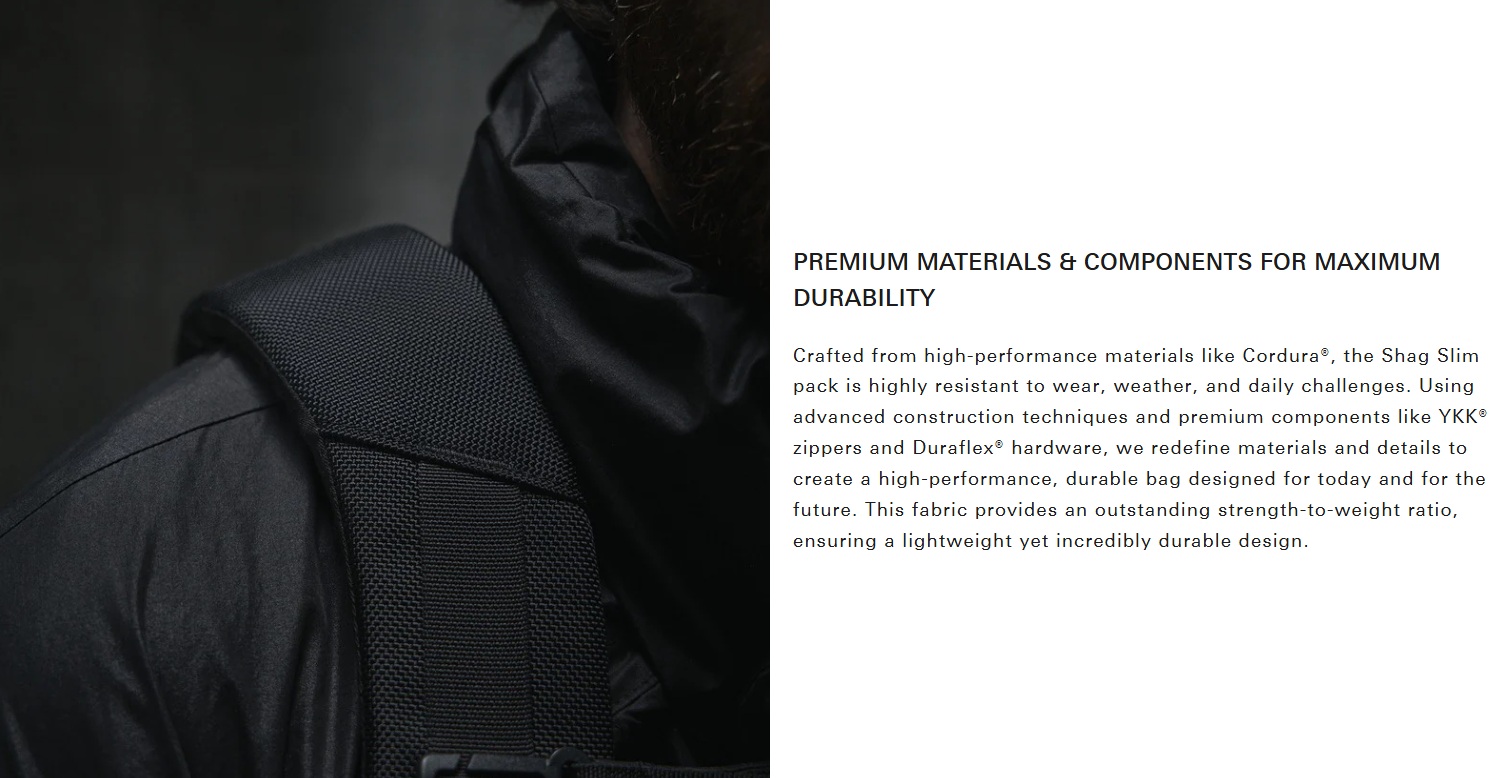 WEXLEY SHAG 17L Slim Pack 1680D Cordura Ballistic | Travel 
