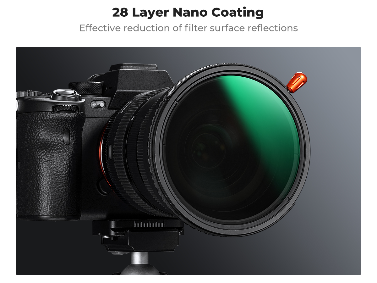 K&F CONCEPT NANO-X 3-in-1 Filter CPL&Black Mist&VND Reduce reflections ...