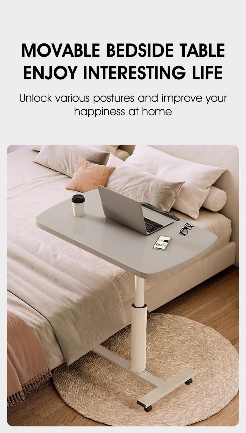 HXR Movable Bedside Computer Table Coffee Table Adjustable Height ...
