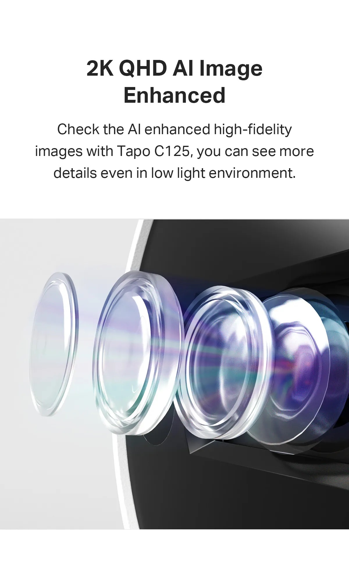 TP-Link Tapo C125 4MP 2K QHD Wide Angle Magnetic Base Security Wi-Fi ...