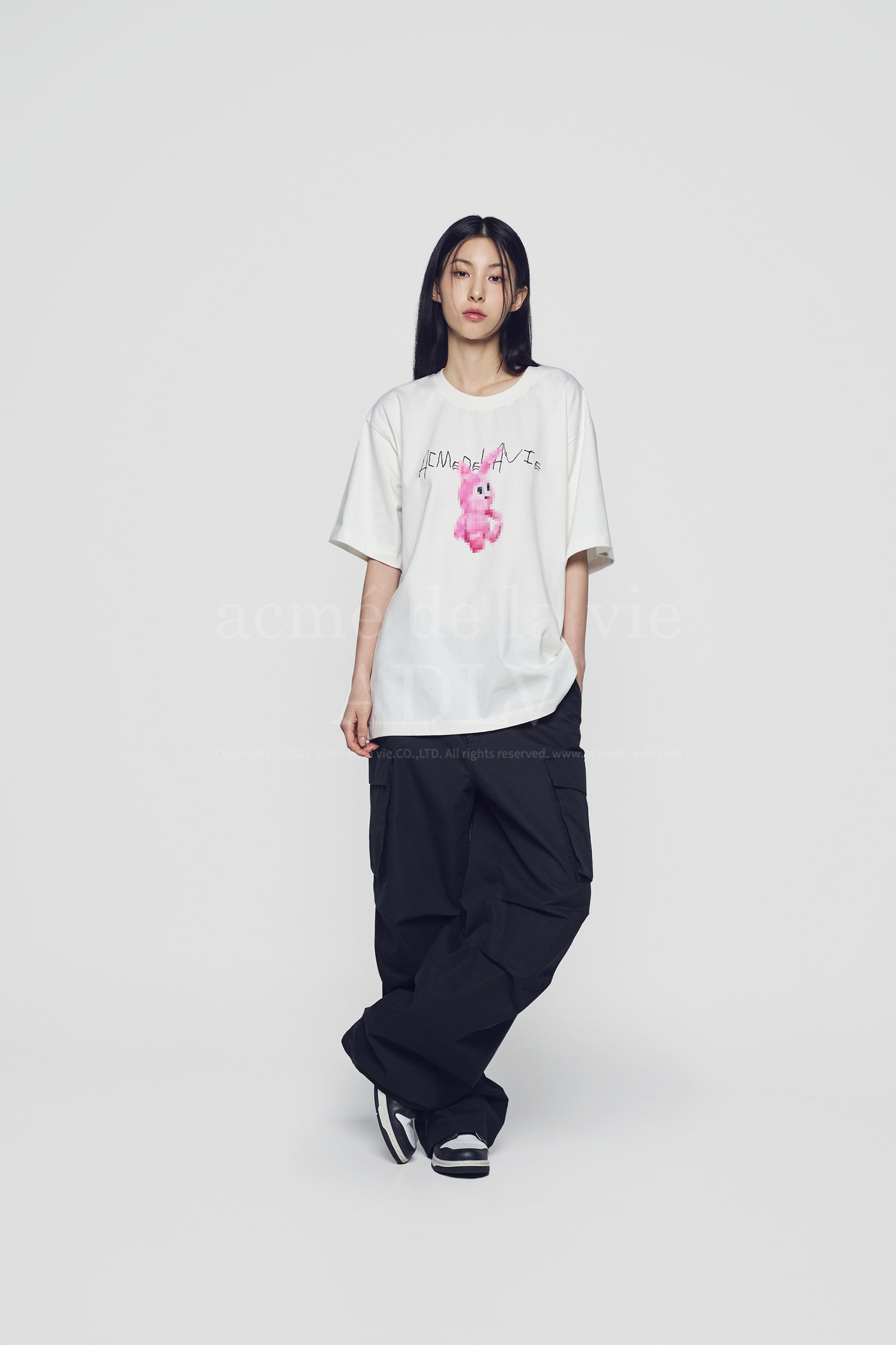 acme de la vie ADLV] HOSHI RETRO RABBIT SHORT SLEEVE T-SHIRT