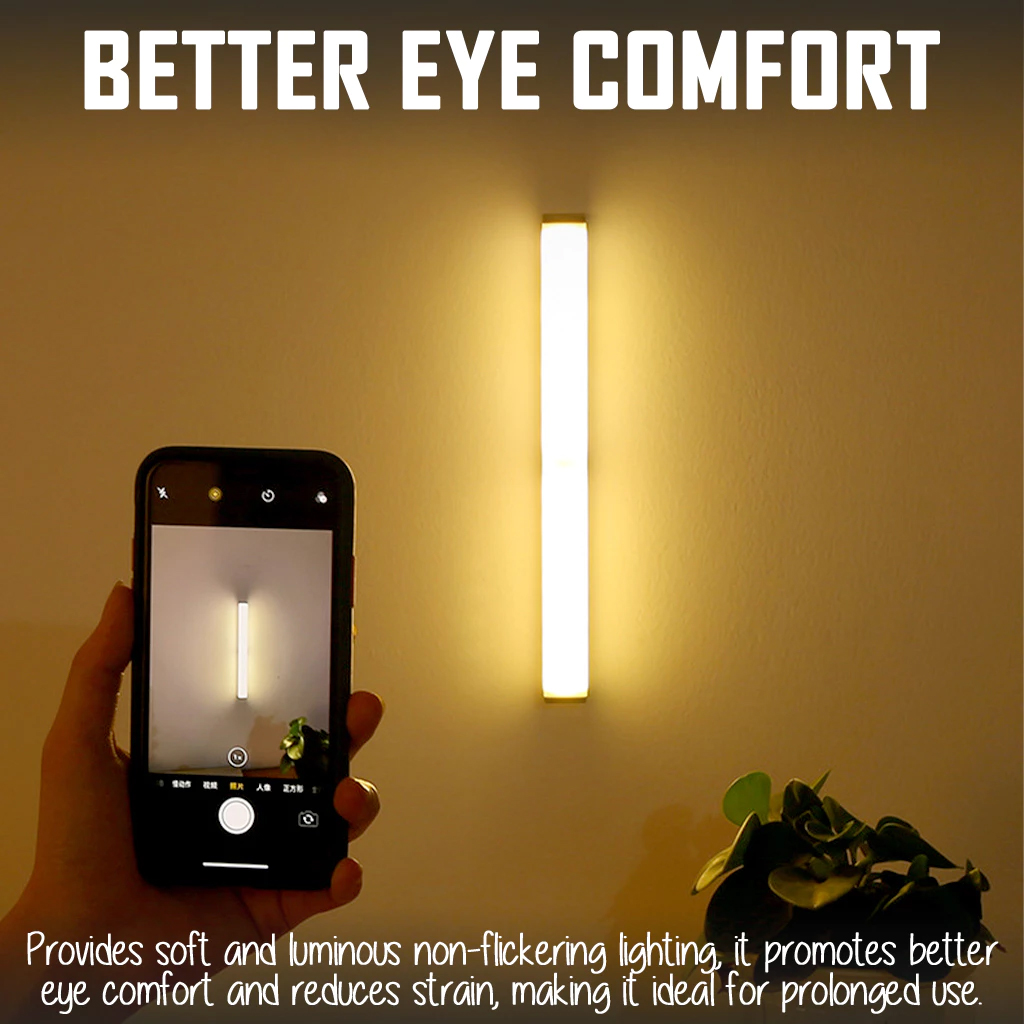 (SG STOCK) Wireless Smart Motion Sensor LED Night Type-C Rechargeable ...