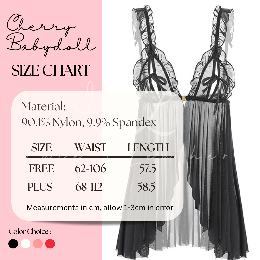 L&L Lingerie Women Sexy Babydoll Erotic Deep V Dress Kinky Open Crotch Thong For Sex