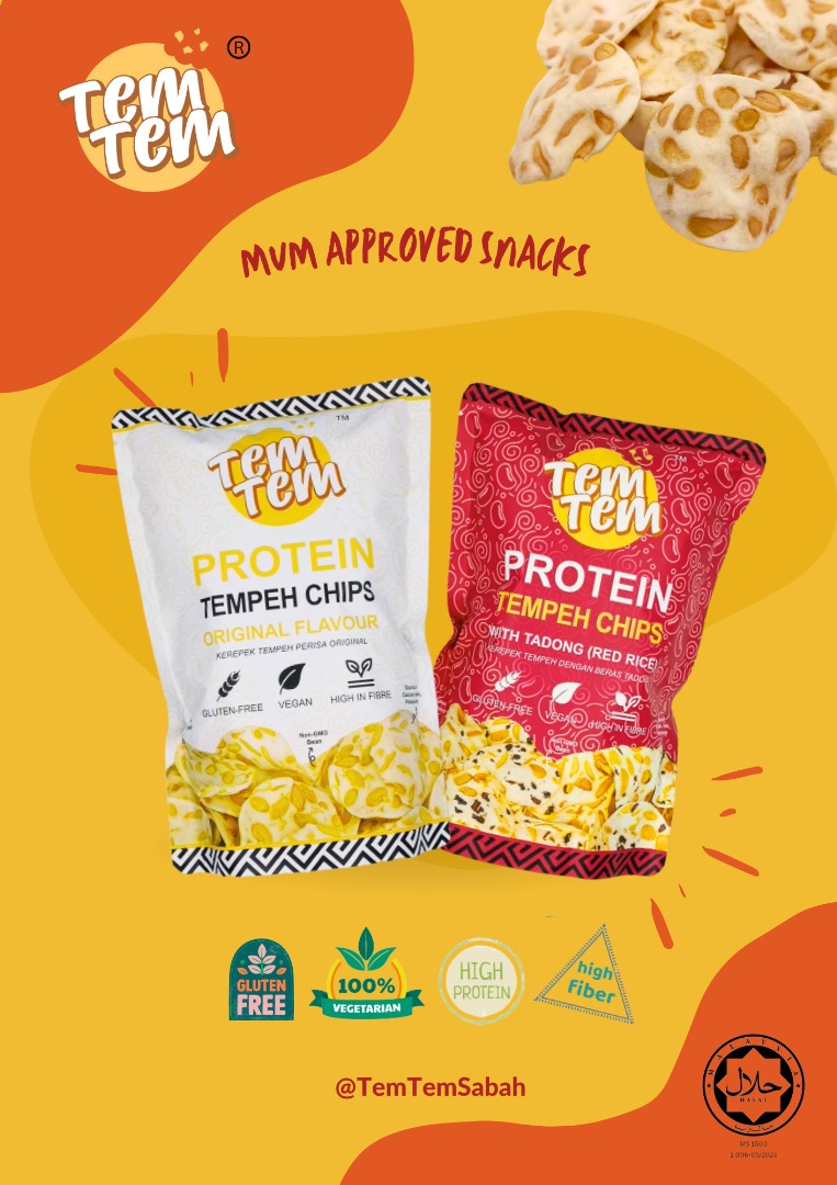 TEM TEM Tempeh Chips - With Red Rice | Shopee Singapore