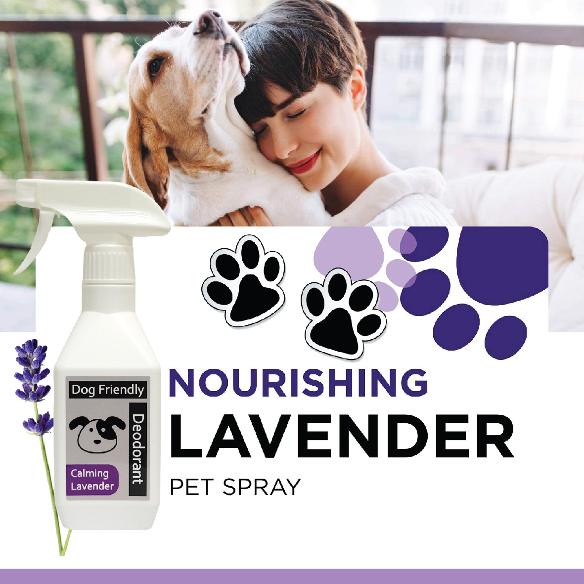BioSafe4U Dog Deodorant, Dog Cologne, Calming Spray For Dogs, Waterless ...