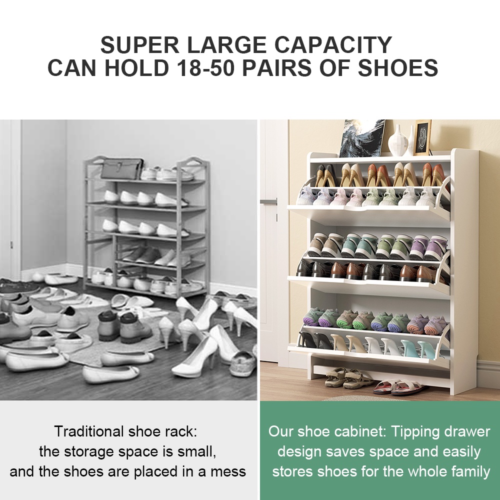 SNB Shoe Cabinet Shoe Rack Large Capacity Multi-layer Shoe Rack Home ...