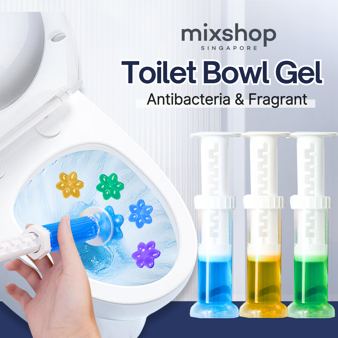 mixshop Toilet Bowl Flower Gel, Toilet Cleaner, Antibacterial, 6 ...