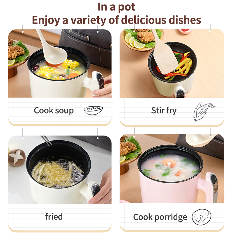 Portable Rice Cooker Multifunctional Electric Cooking Pot With Steamer ...