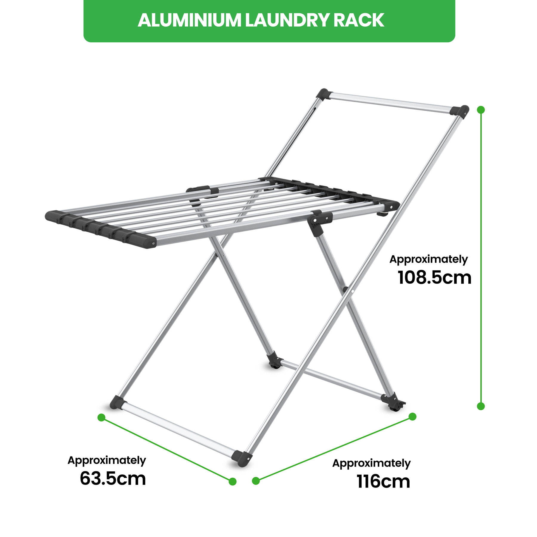 Steve & Leif Lightweight Foldable Cloth/ Laundry Rack/ Laundry Hanger ...