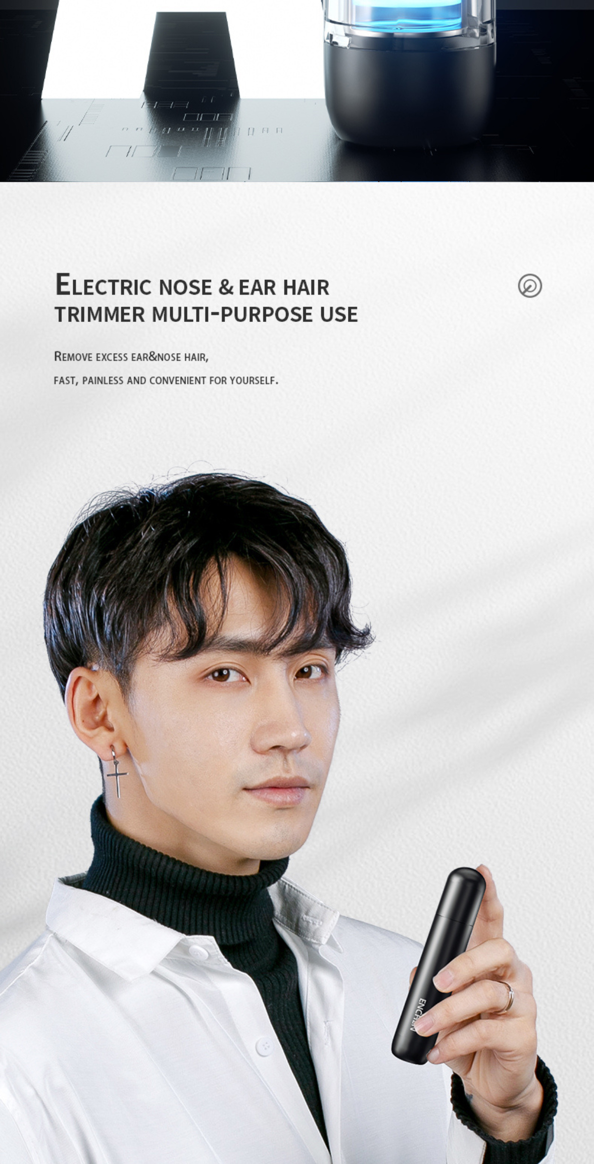 Enchen EN001 / EN005 / EN006 Nose Hair Trimmer - Double-edged Cutter ...
