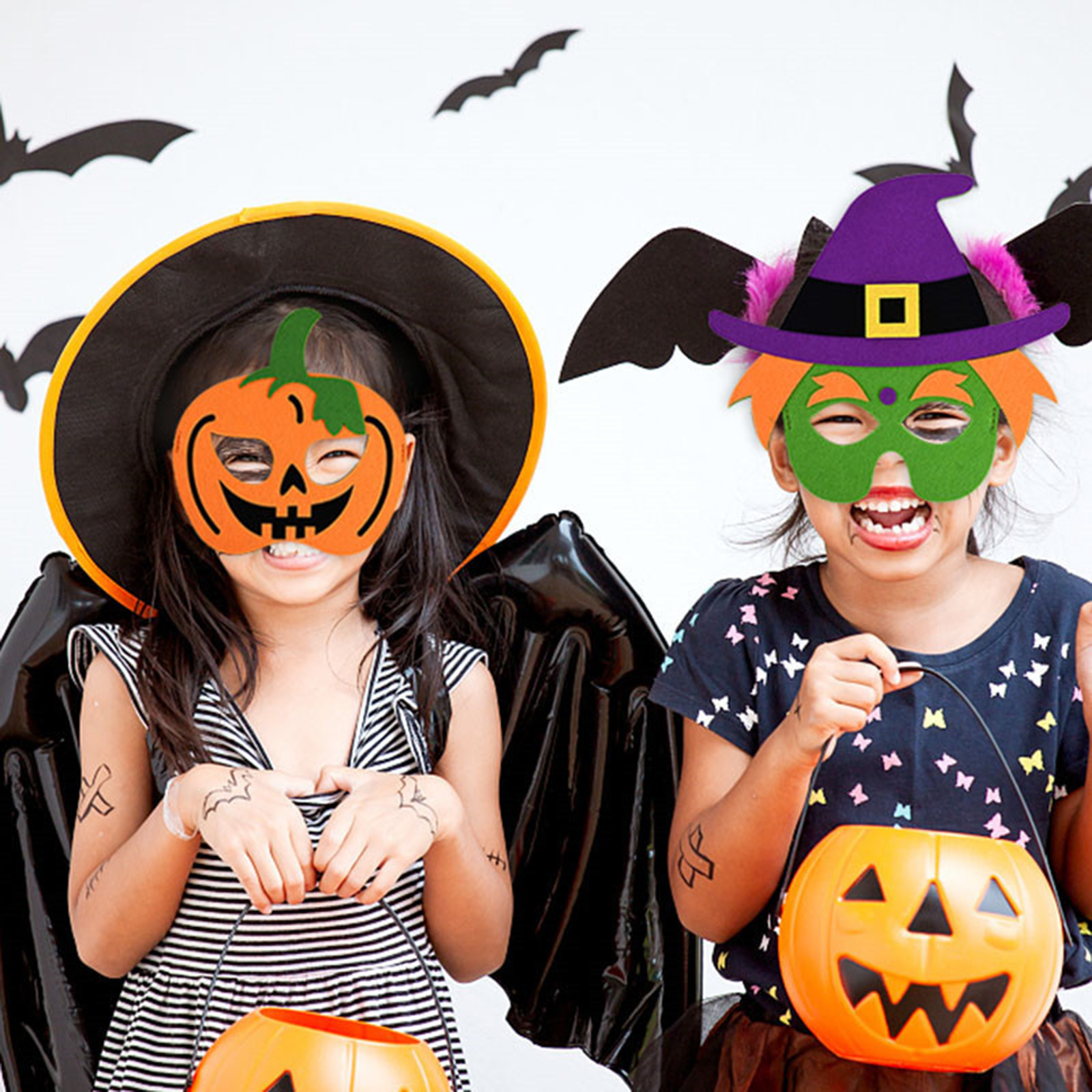 Felt Mask Halloween Cartoon Mask Halloween Patch Party Masks Vampire ...