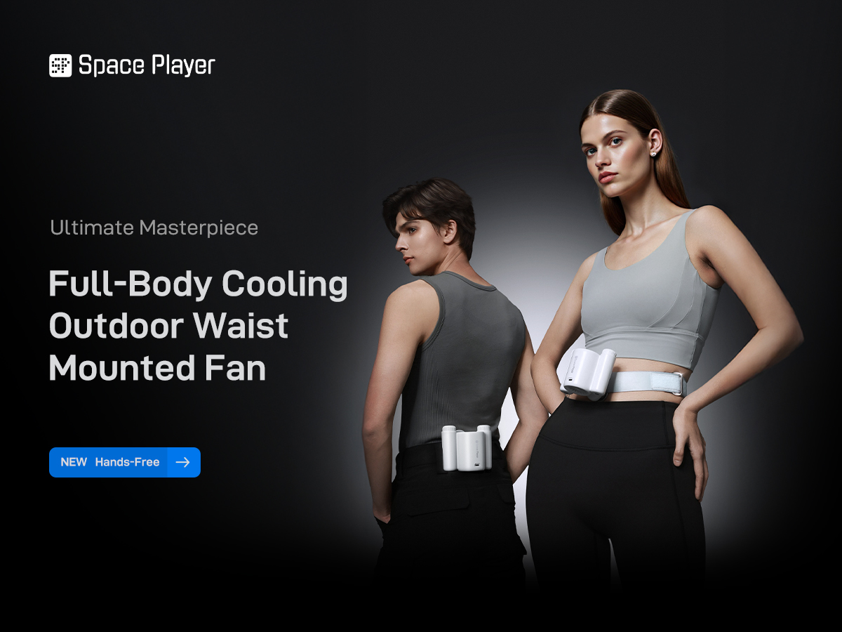 Space Player Waist Fan Portable 2025 New High-Temperature Operation ...
