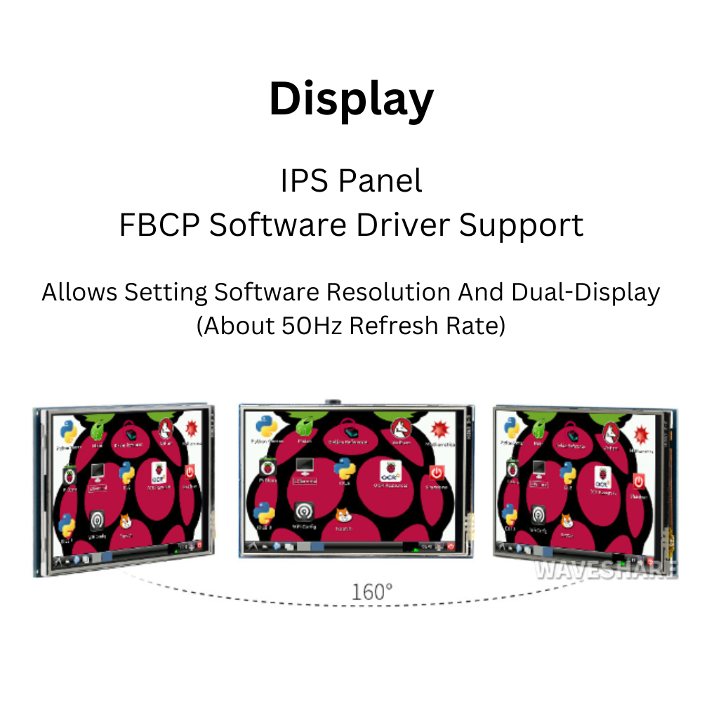 3.5inch 480×320 SPI IPS Resistive Touch Display Screen for Raspberry Pi ...
