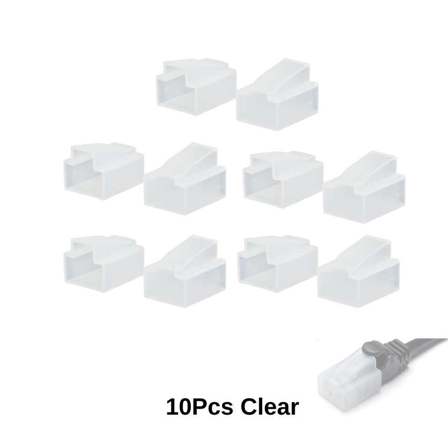 10pcs RJ45 Dust Covers | CAT5e/CAT6/CAT6a 8P8C Plug Protective Cap for ...