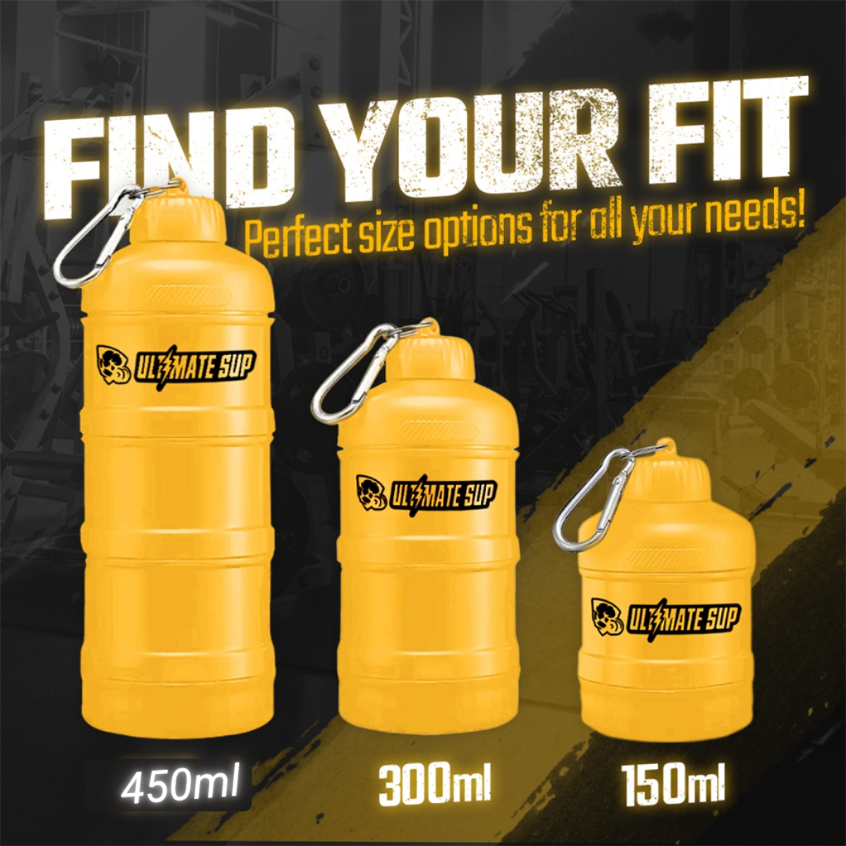 Ultimate Sup, Stackable Powder Container, Water Bottle, Powder Storage ...