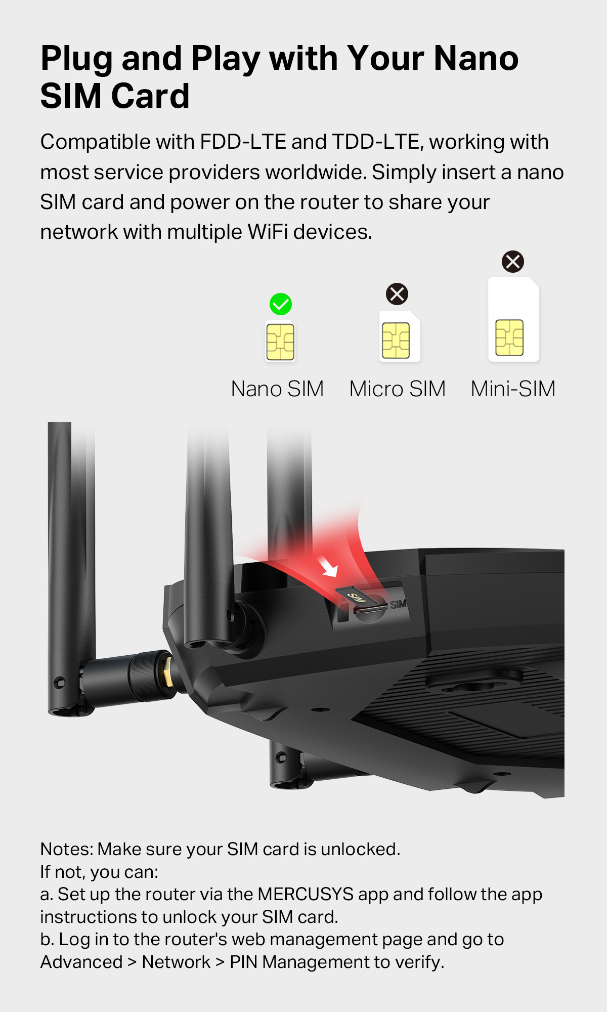 New Arrival TP-Link 4G LTE SIM WiFi Router Plug & Play 300Mbps to ...