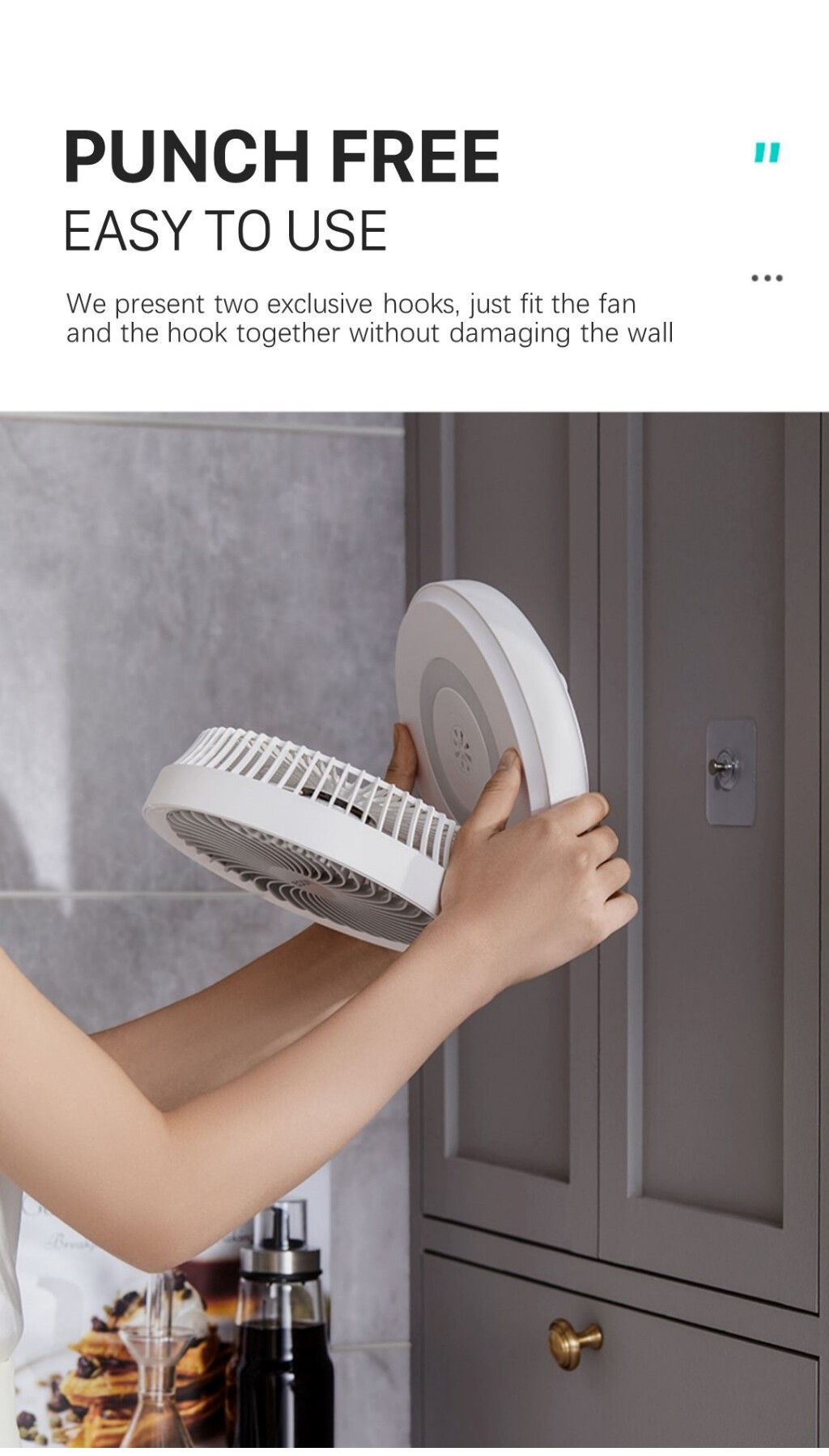 Edon Table Desktop Wall Fan Air Circulation Fan Rotating USB ...