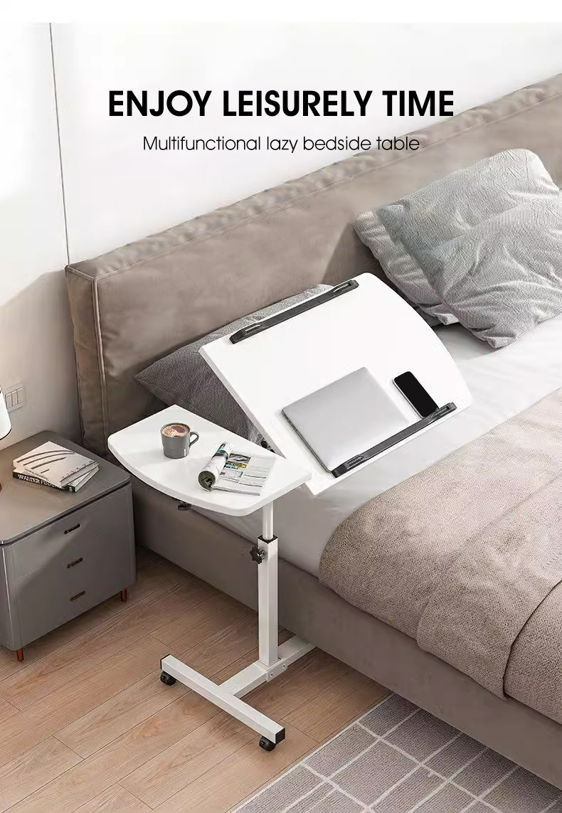 HXR Movable Bedside Computer Table Coffee Table Adjustable Height ...