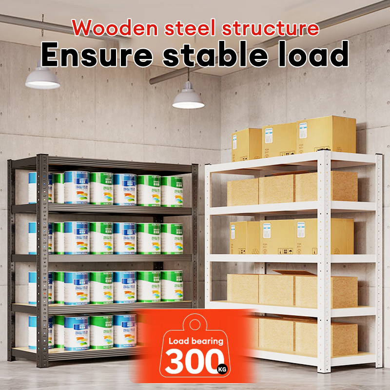SNBAdjustable Rack Boltless Rack 3/4/5 Layer Metal Storage Shelf ...